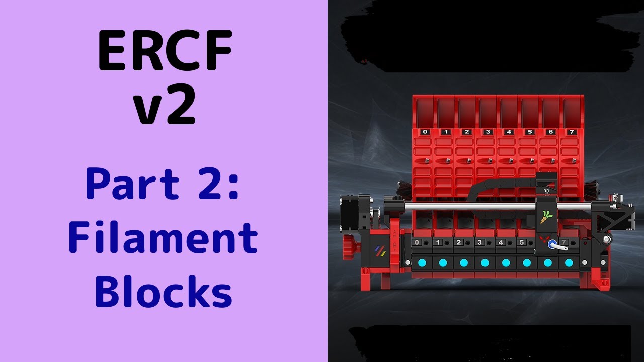 Building the ERCF v2, Enraged Rabbit Carrot Feeder by Siboor.  Part 2 - Filament block construction.