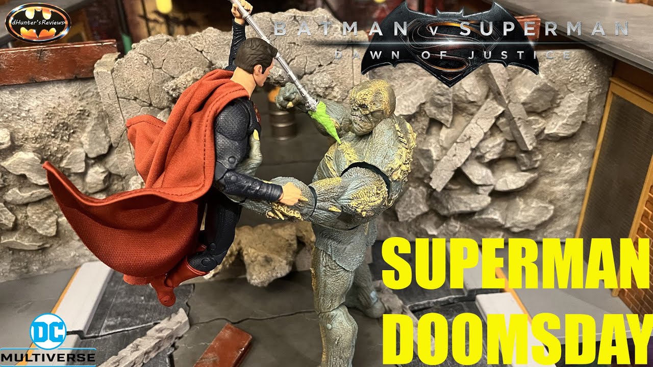 McFarlane DC Multiverse Superman vs Doomsday Batman v Superman 2 Pack Action Figure Review