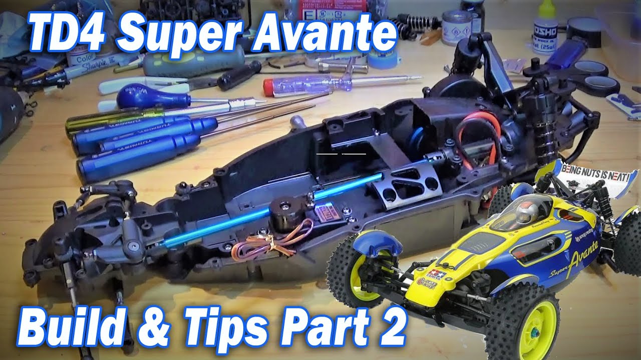 Building the Tamiya TD4 Super Avante Part 2 + Build Tips - Parts Bags C & D