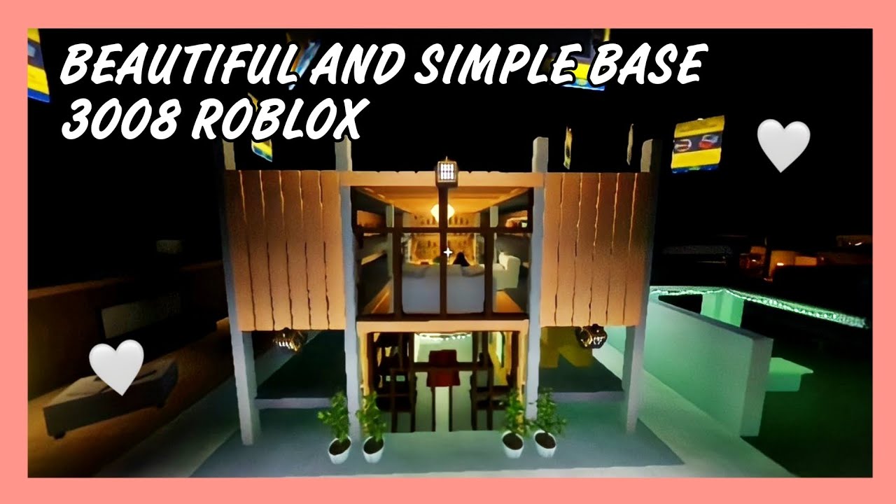 BEAUTIFUL AND SIMPLE BASE FOR 3008 ROBLOX! ❤️ | MyelPlays