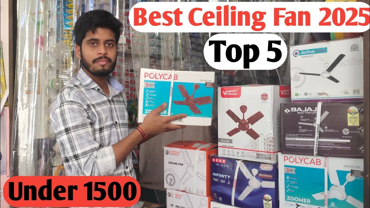 Top 5 ceiling Fan in india 2025 | Best ceiling Fan under 1500 | Budget fans 