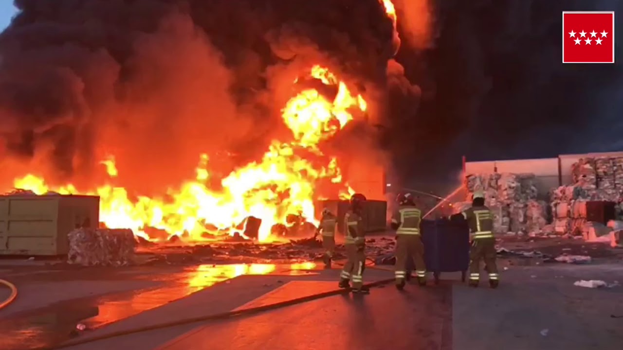 12.3.19. Incendio industrial en Alcorcón