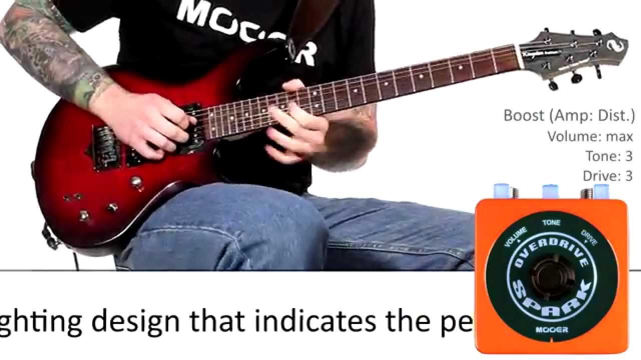 Mooer Spark Overdrive pedal DEMO