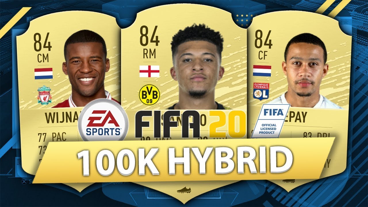 INCREDIBLE 100K HYBRID w/ SANCHO! FIFA 20 SQUAD BUILDER