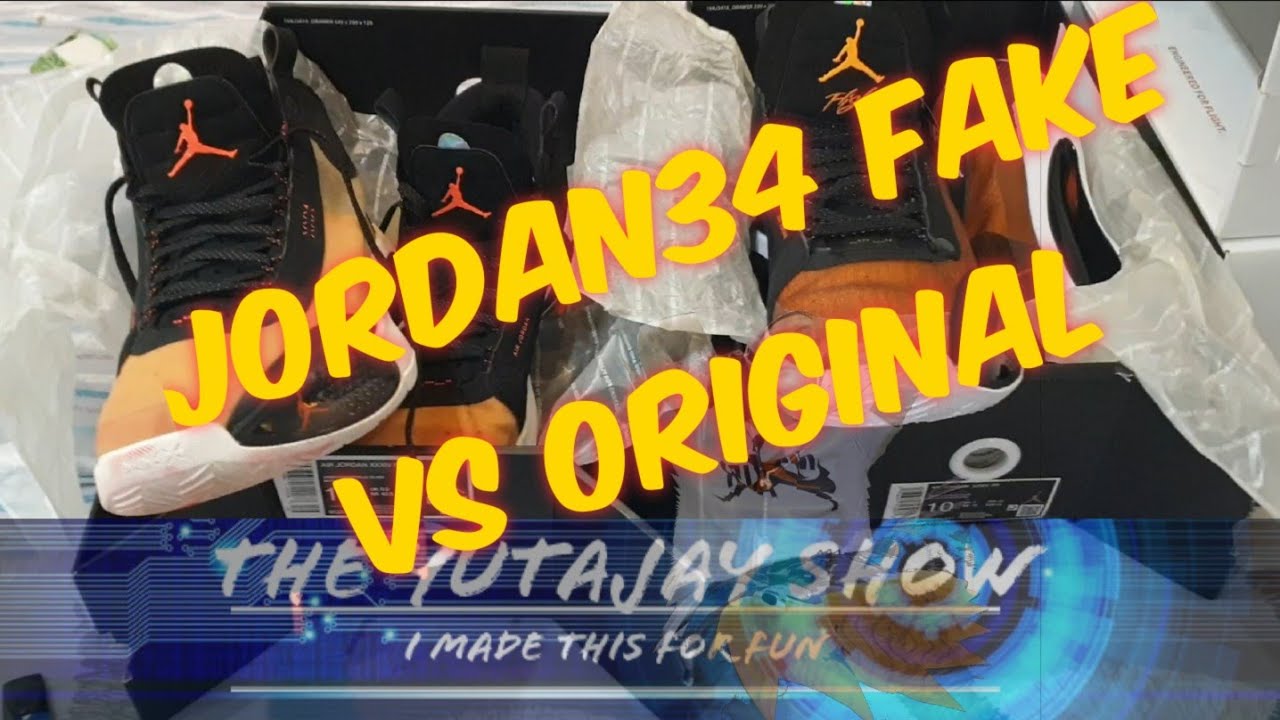 JORDAN 34 FAKE vs ORIGINAL COMPARISON