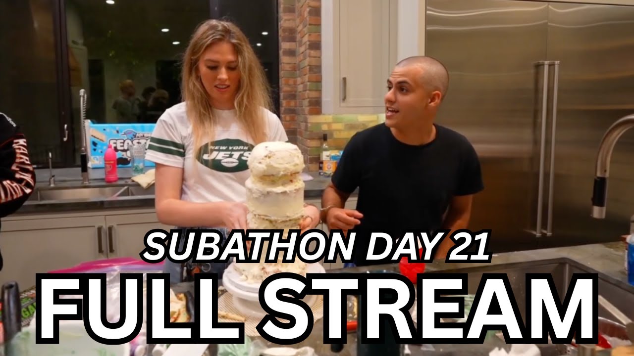 21 OCT - FAZE SUBATHON 2 DAY 21: Baking Handcuffed W/ QTCinderella! (PART 1)