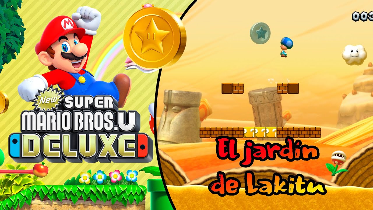 El jardín de Lakitu - Guía de Monedas Estrella - New Super Mario Bros U Deluxe