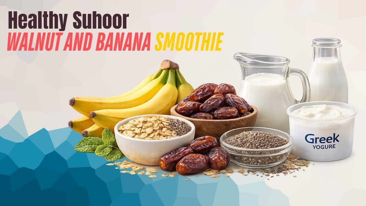 Walnut Healthy Smoothie for Sehri 🌙 | Organic Energy Drink for Ramadan