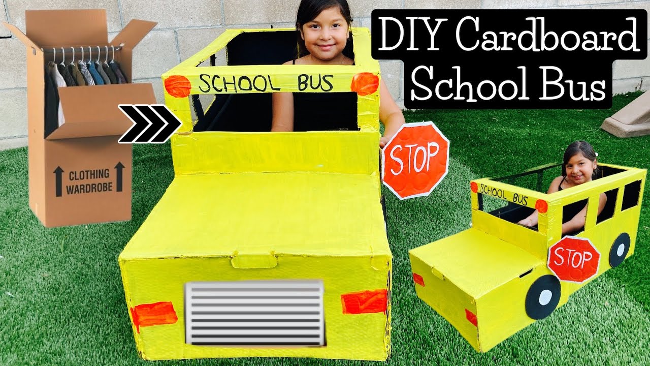 DIY Cardboard School Bus