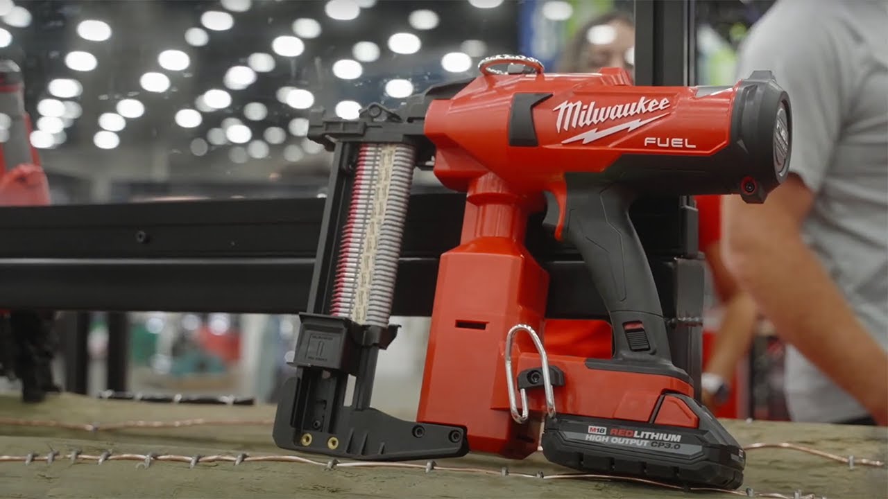 Milwaukee M18 Fuel Utility Fencing Stapler preview [from The Utility Expo 2021]