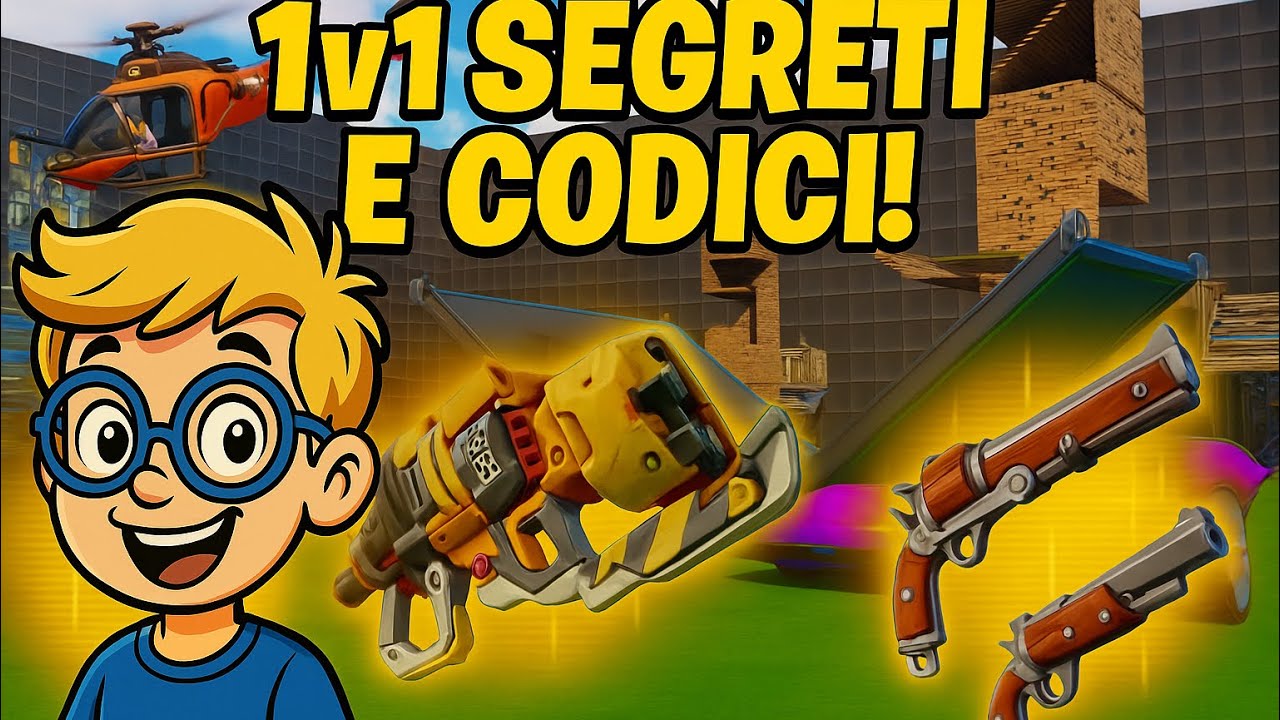 Fortnite: segreti e codici per armi incredibili su 1v1 with every gun!!