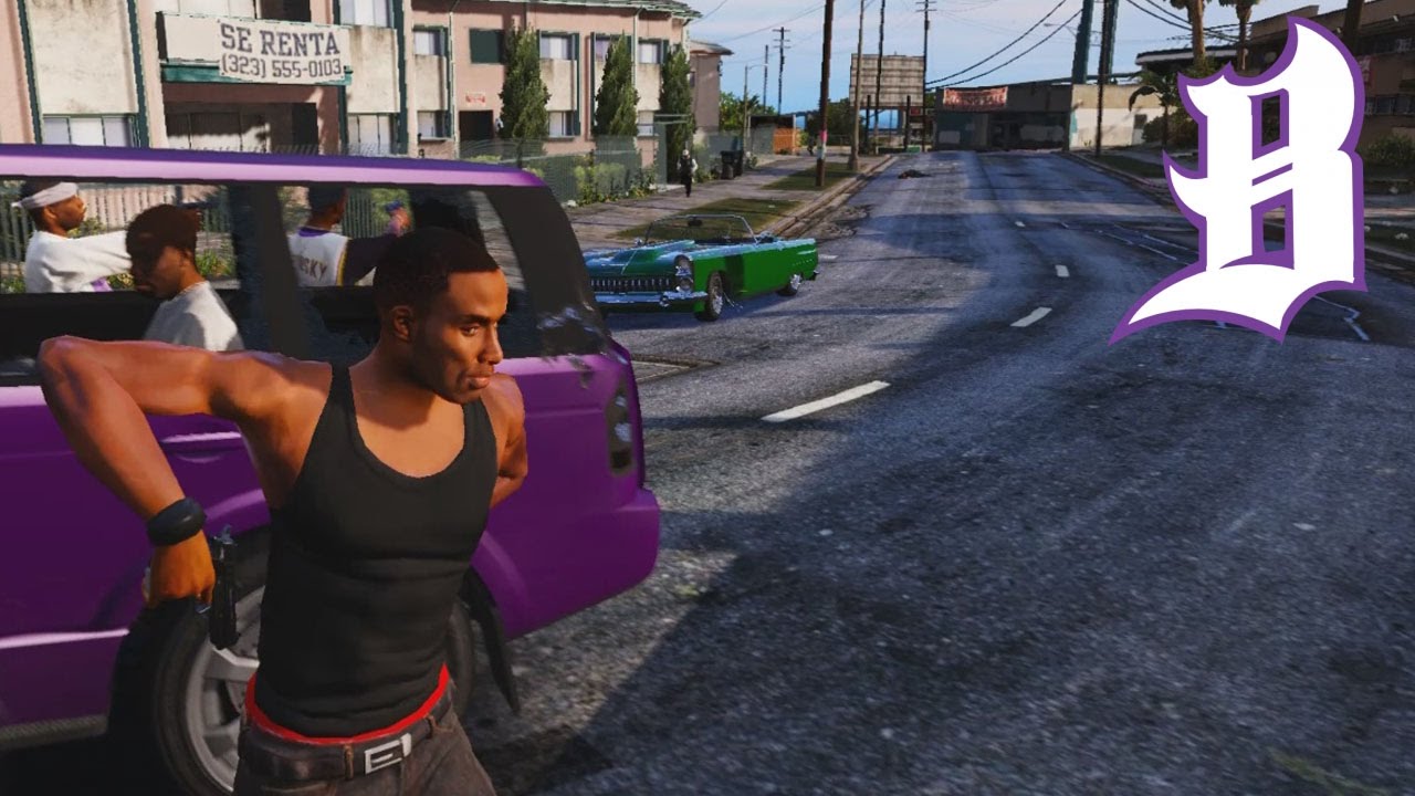 JOINING THE BALLAS GANG (GTA 5 Mods)