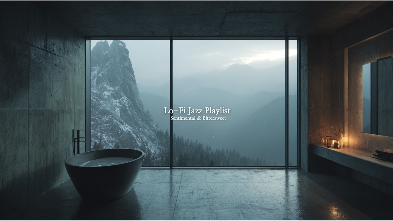 [Playlist] 누구에게도 방해받지 않는 시간, 따뜻한 물소리와 잔잔한 재즈 | Lo-Fi Jazz, Sentimental Vibes