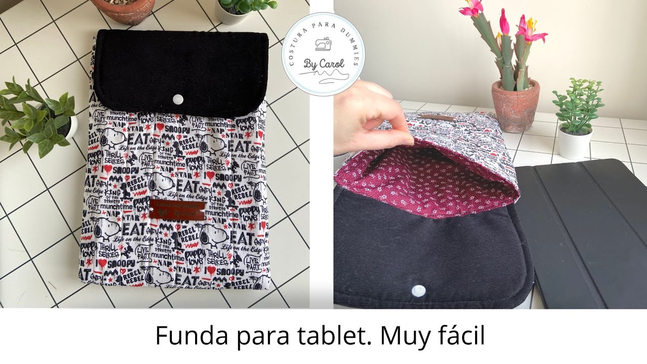 Tutorial costura: ¿Cómo hacer una funda para tablet/iPad? Muy fácil