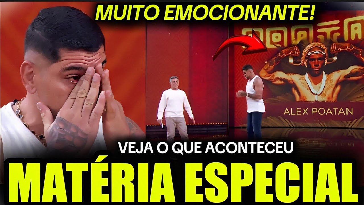 MUITO EMOCIONANTE! ALEX PEREIRA É HOMENAGEADO EM MATÉRIA ESPECIAL NO DOMINGÃO COM HUCK! 