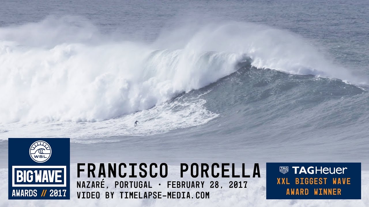 Francisco Porcella at Nazar&eacute; - 2017 TAG Heuer XXL Biggest Wave Winner - WSL Big Wave Awards