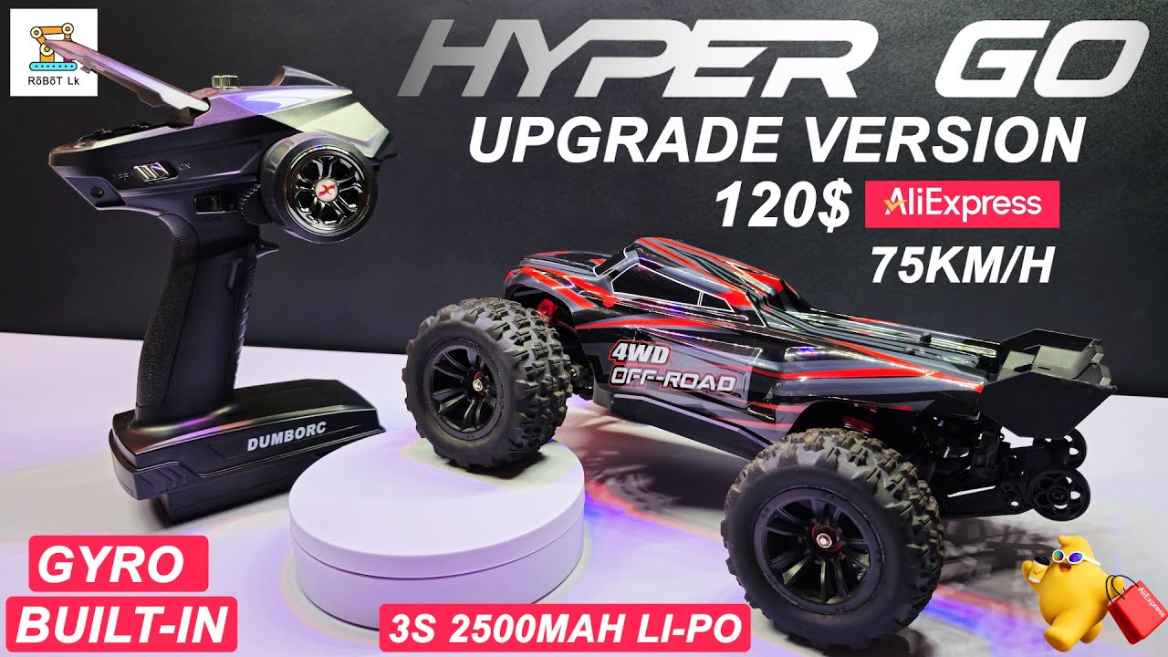 Upgraded MJX Hyper Go 16210 Brushless RC Car | DumboRC X6 Controller Gyro built-in | Under 150$