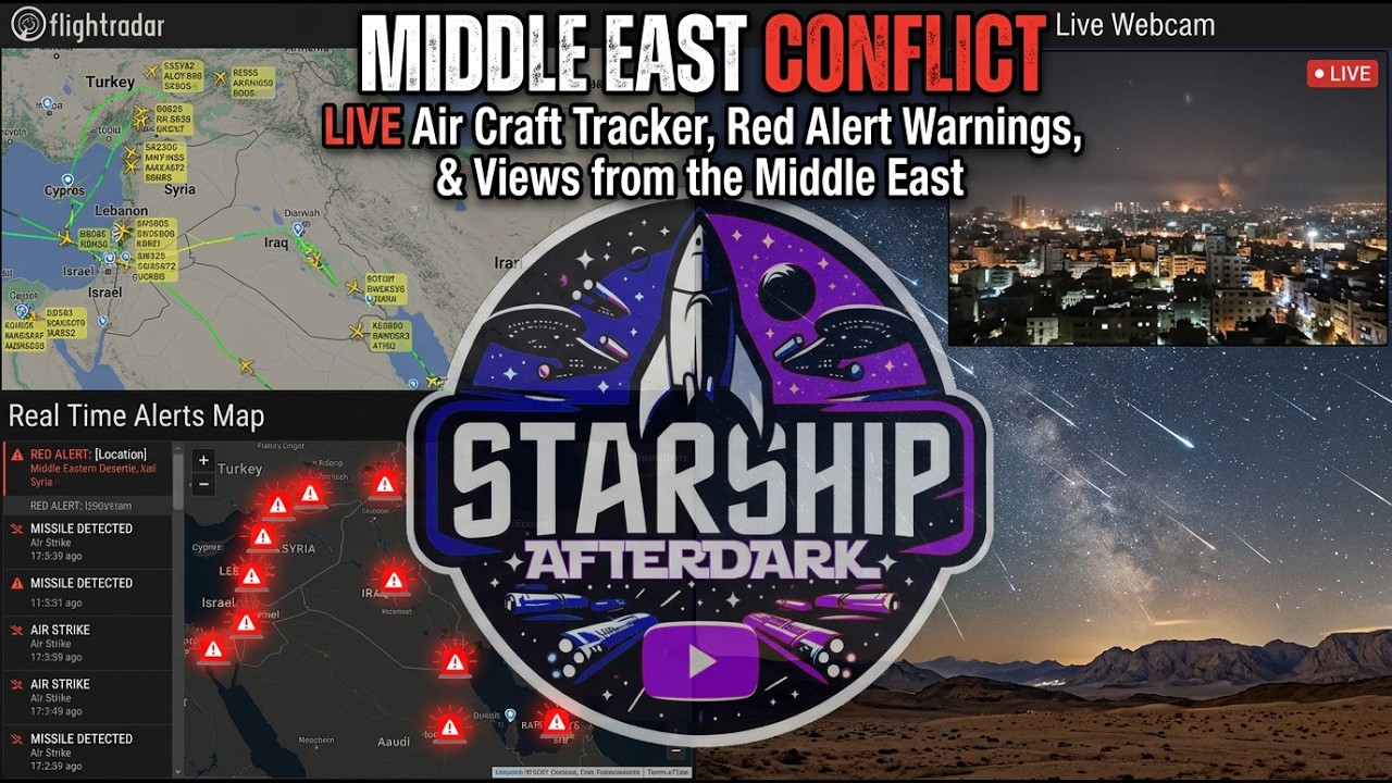 🔴 WAR IN IRAN - AIRCRAFT TRACKER