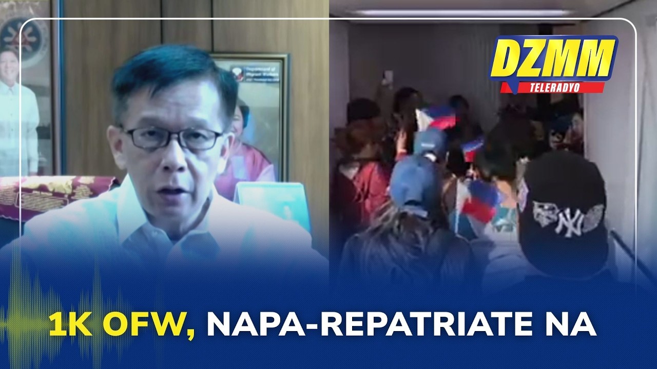 Over 1K OFWs repatriated back to PH due to Middle East war: DMW | Baliatapatan (16 March 2026)