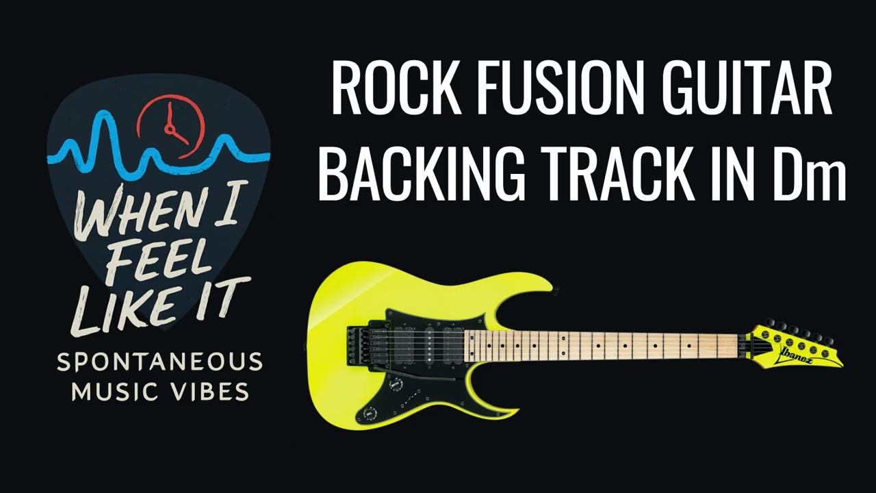 Rock Fusion Guitar Backing Track in Dm
