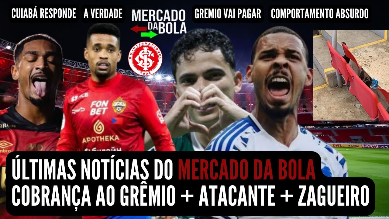 🚨NOTÍCIAS DO INTER HOJE 💣 BOMBA 💣 CONTRATAÇÃO: ATACANTE E ZAGUEIRO 💣4 INFOS DE MERCADO | ABSURDO! 🚨