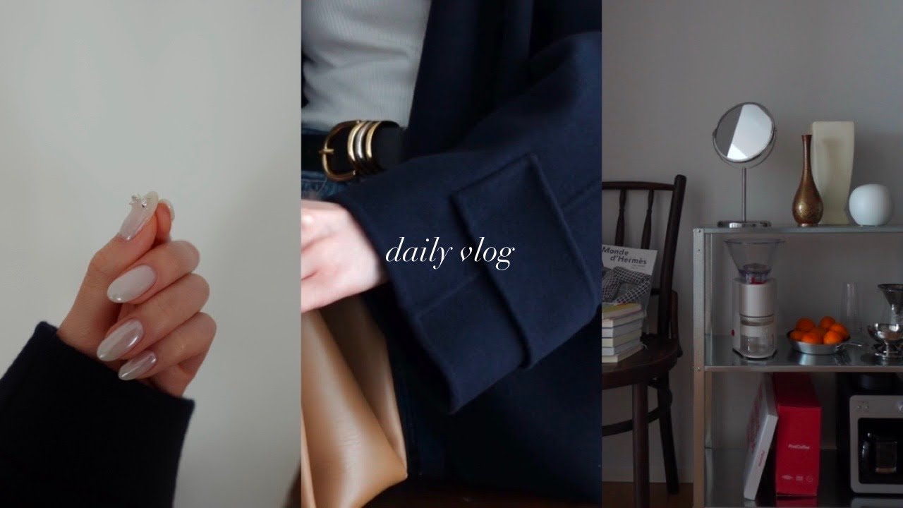 vlog | 社会人の日常🧣新しいコートの購入品・ネイル・美容day・プチ模様替え・日々の暮らし