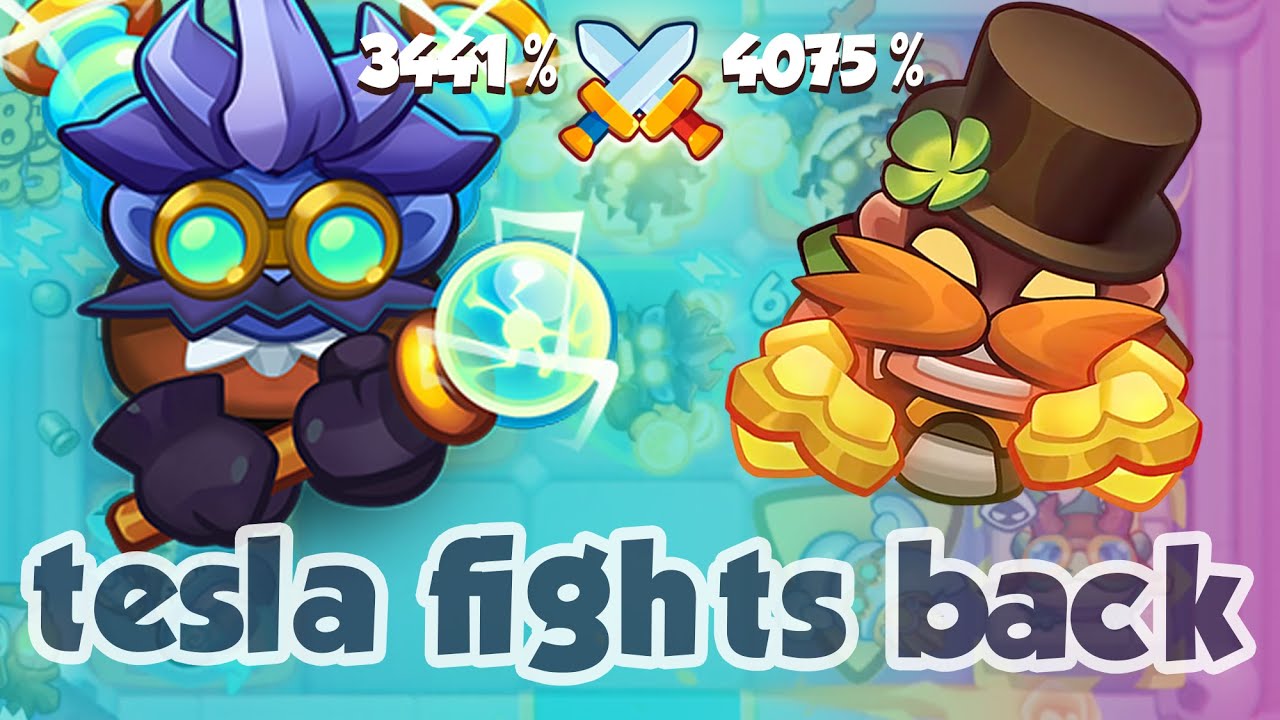 TESLA fights back hard and won against BRUISER! RUSH ROYALE