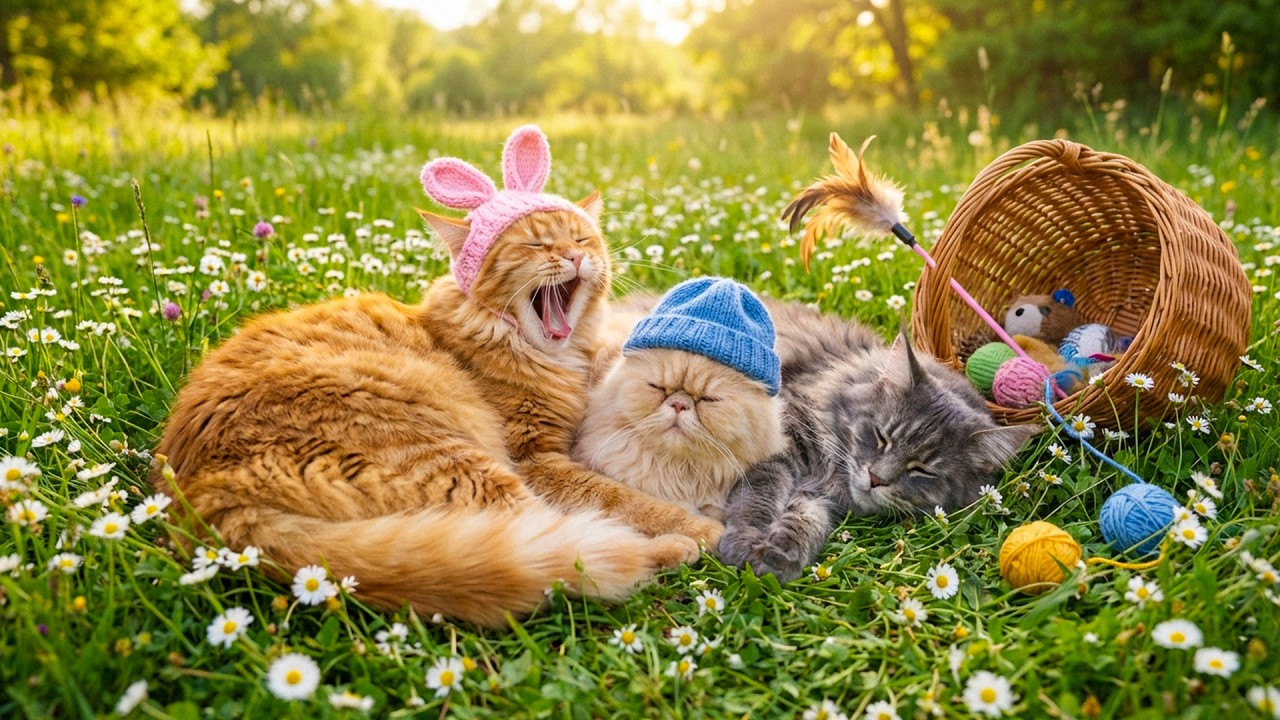 12-Hour Relaxing Cat Music 🎵 Peaceful Healing Sounds for Deep Sleep 🐾 No Ads
