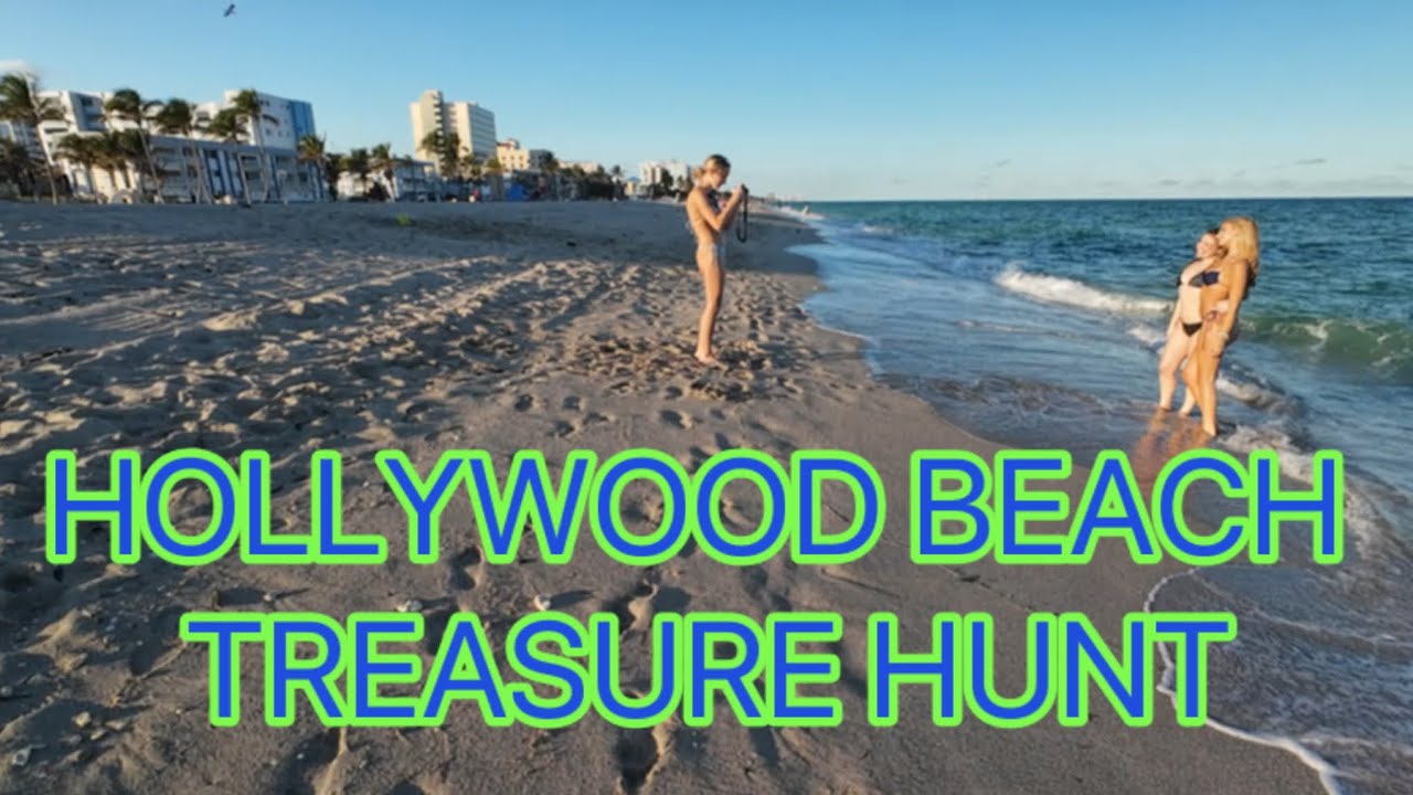 Metal Detecting HOLLYWOOD BEACH FLORIDA !