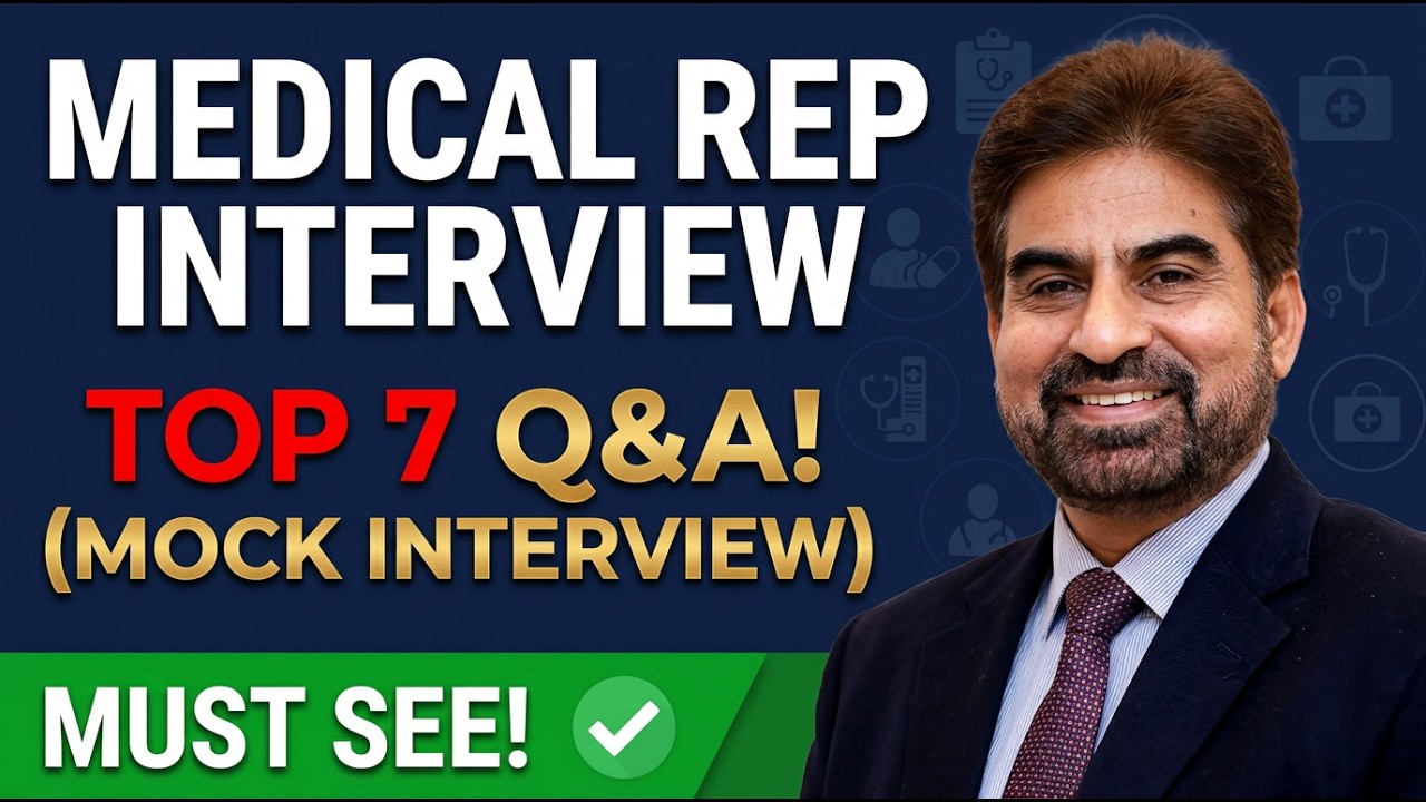 Medical Representative Mock Interview (Top 7 Q&A) #medicalrepresentative #mockinterview #interview
