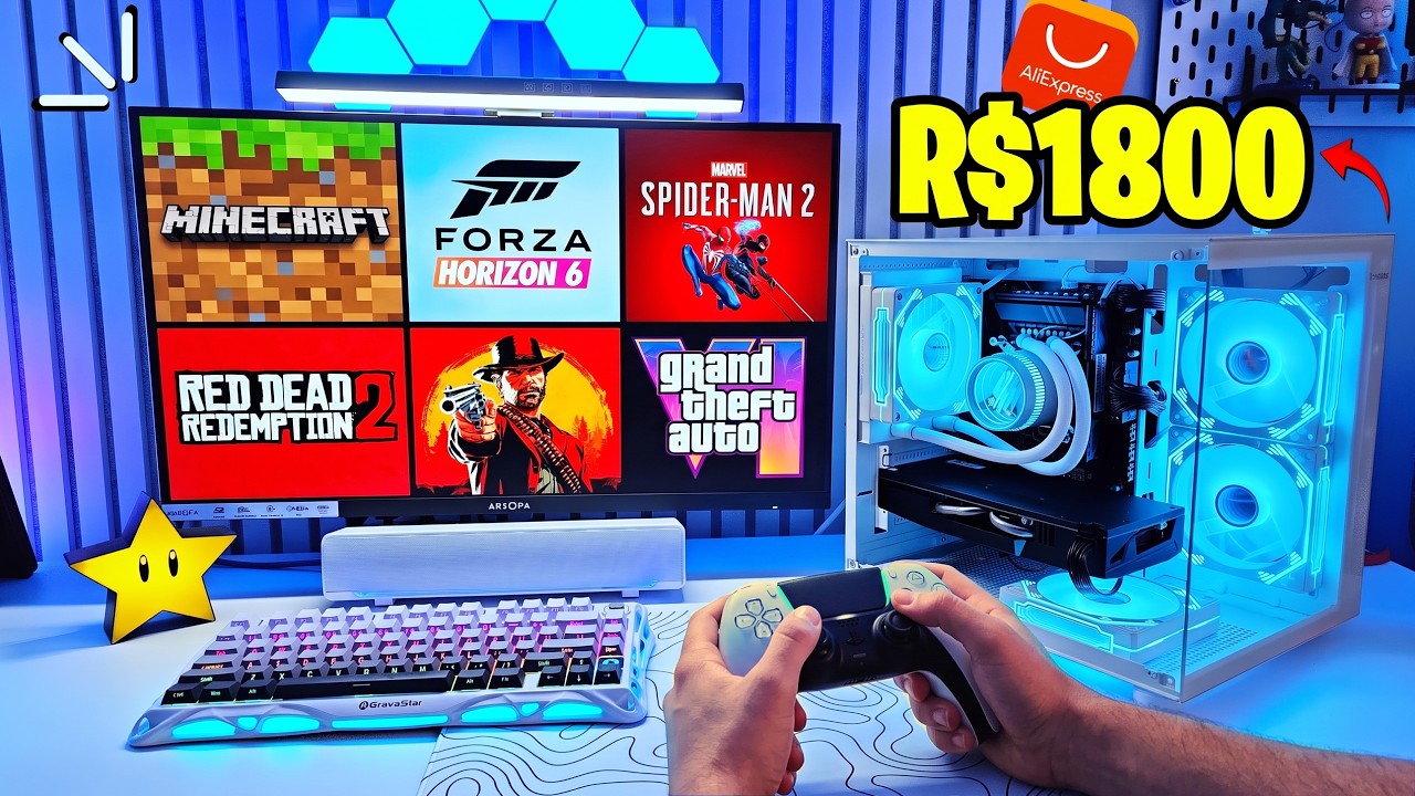 PC GAMER de R$1800 RODA TUDO MESMO? Testei nos JOGOS!