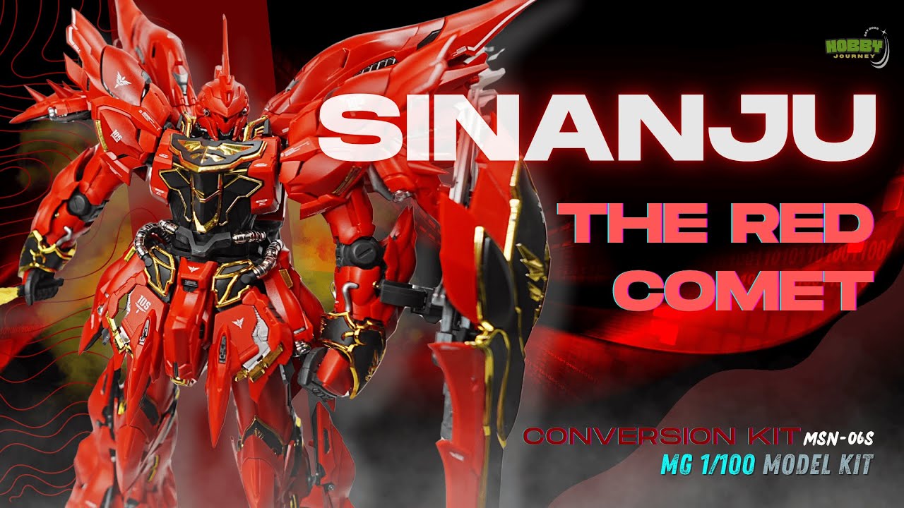[Review] Comet Technology 1/100 MSN-06S Sinanju The Red Comet