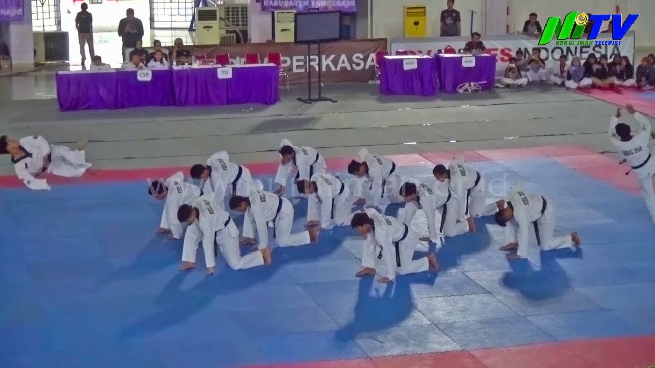 Taekwondo N-Lion's Nurul Iman Pembukaan Perlombaan Taekwondo Di Sport Center Tangerang, Banten