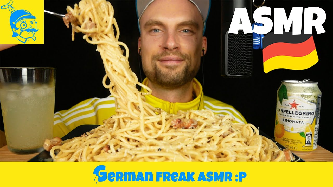 ACMP Я ем настоящие спагетти карбонара. 🇮🇹 (немецкий ASMR, русские субтитры) - GFASMR