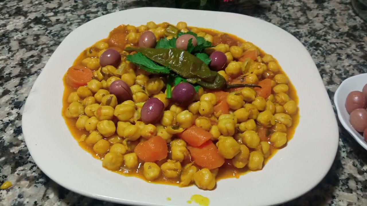 # طريقة تحضير الحمص بلاصوص ماطيشة 😋👍👌