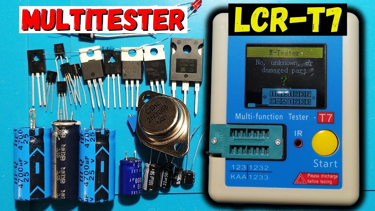 Prezentare multitester LCR T7 si testare de diverse componente electronice cu el