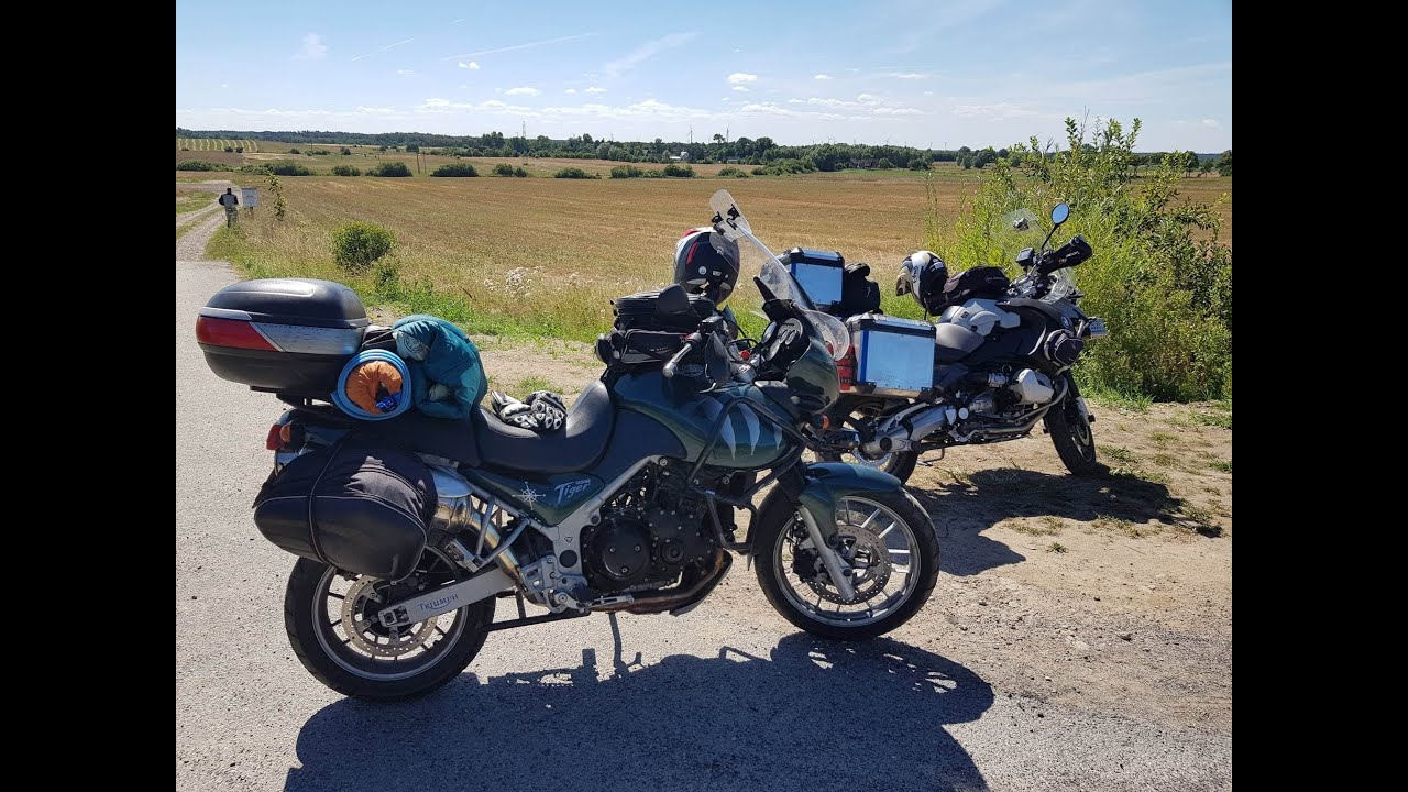 Triumph Tiger 955i and BMW GS 1200 Adventure, Poland TET offroad