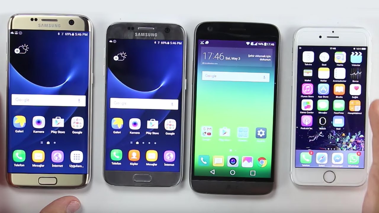 LG G5, Galaxy S7, S7 Edge, iPhone 6S - Hangisi Daha Hızlı?