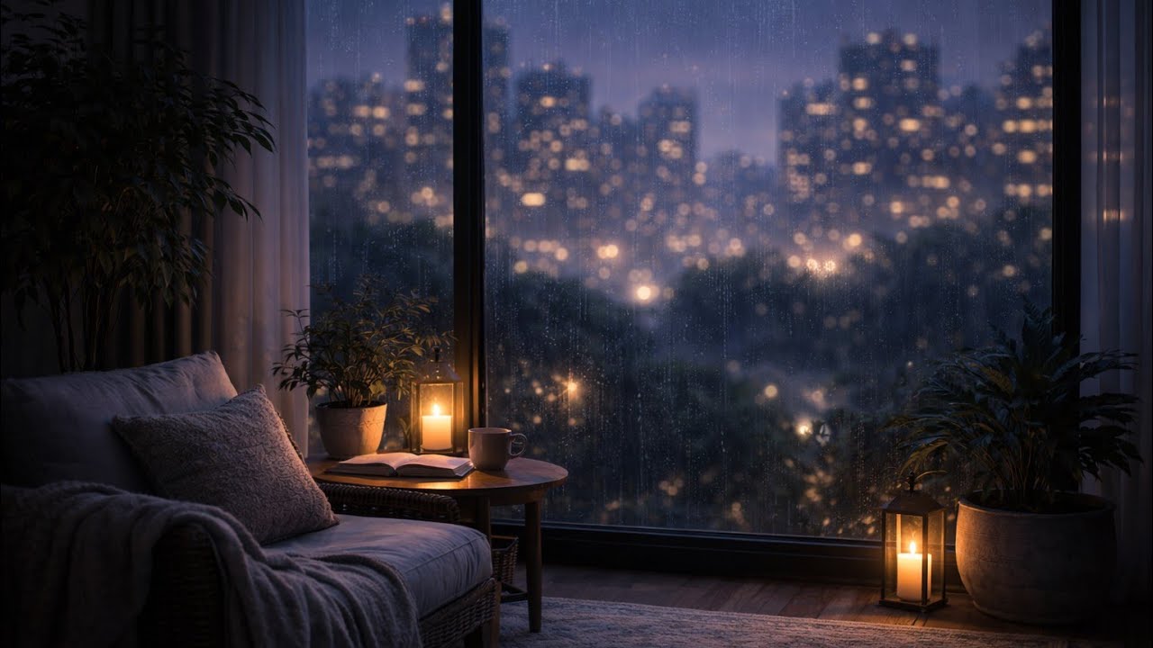 Quiet Window Glow | Calm Night Neutral Background Music | Mix 08