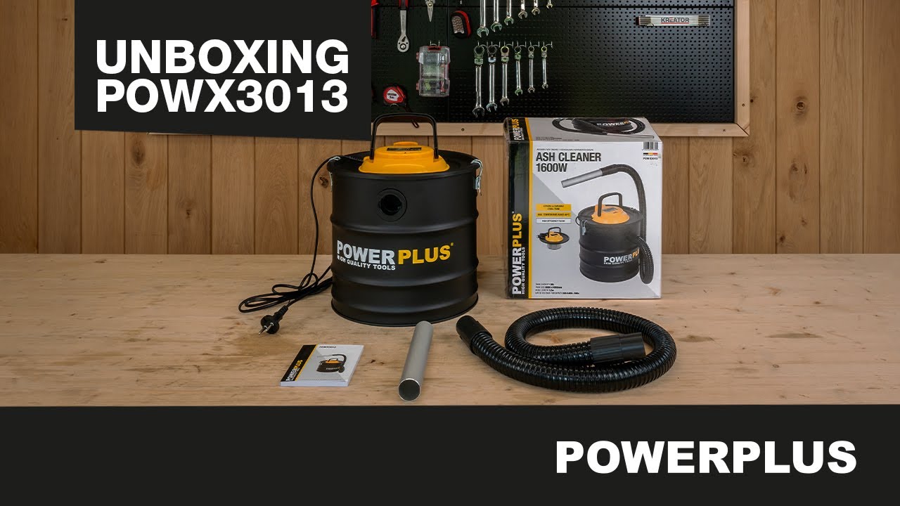 POWERPLUS - D&eacute;ballage du POWX3013 Aspirateur &agrave; cendres