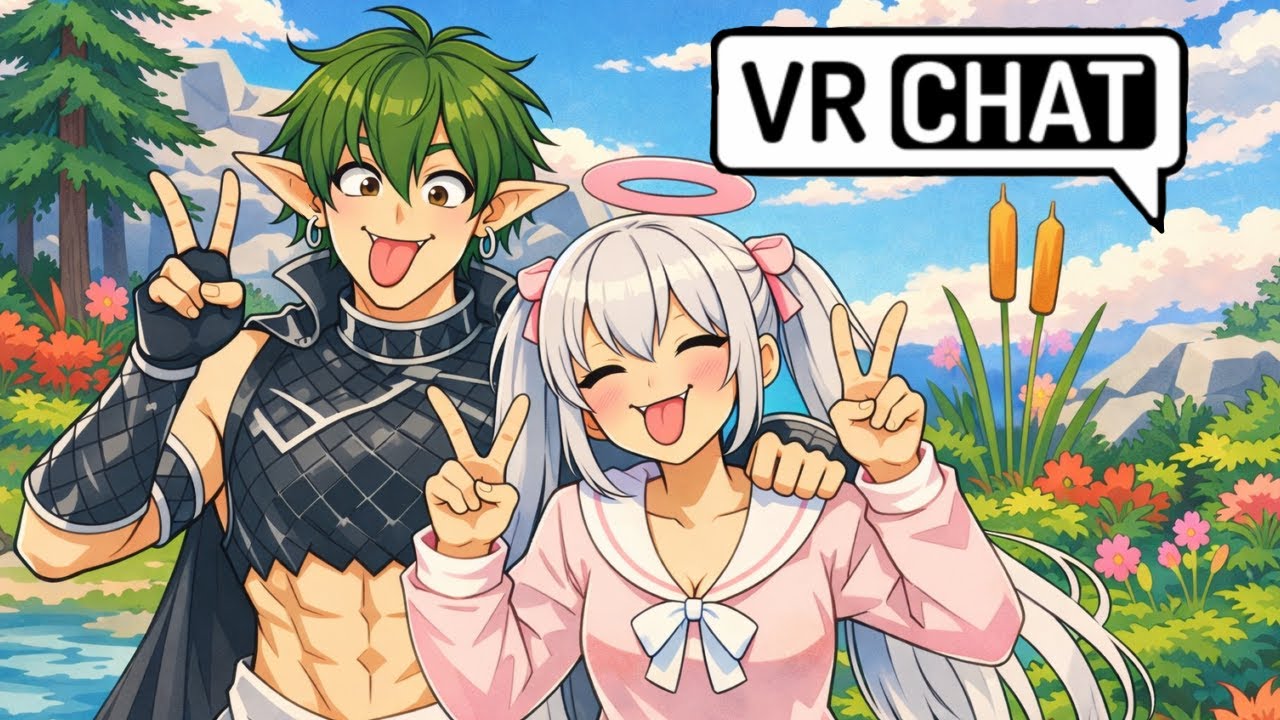 I play VRChat with my friend to see how it goes It got wired