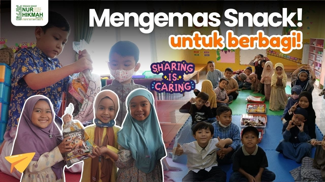 Dari Infaq Jadi Manfaat! Anak-Anak Mengemas Snack untuk saudara-saudara di TK Nurul Hikmah 2