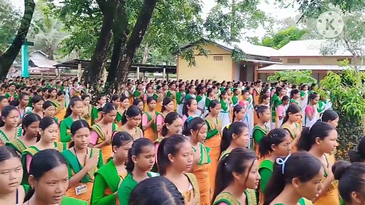 Morning Assembly of Udalguri Girls' Higher Secondary School