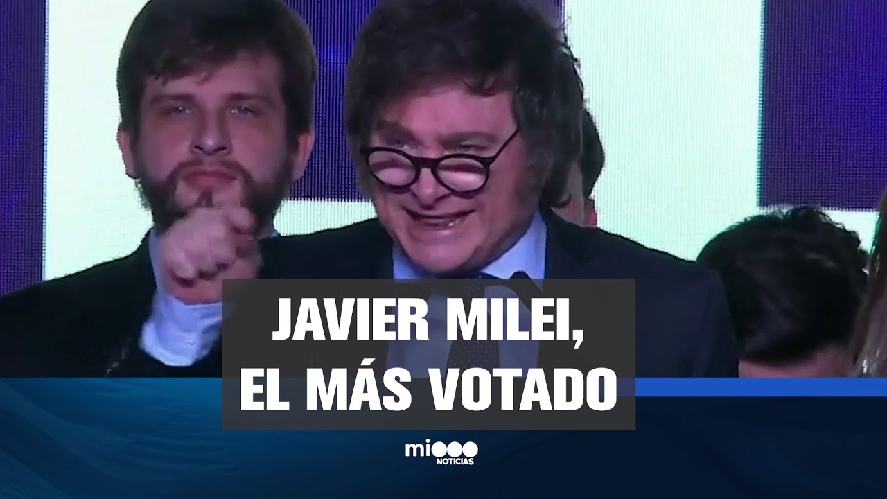 JAVIER MILEI, EL MÁS VOTADO EN LAS PASO - Elección 2023