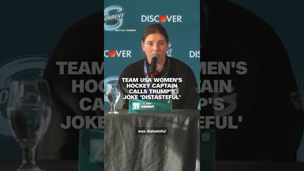 Team USA women's hockey captain calls Trump's joke 'distasteful'