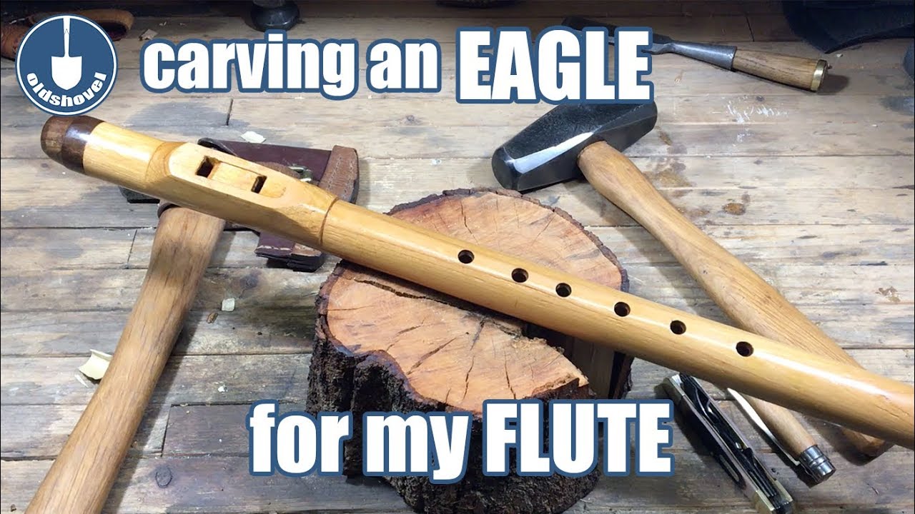 Carving an Eagle for a Thrifted Native American Flute