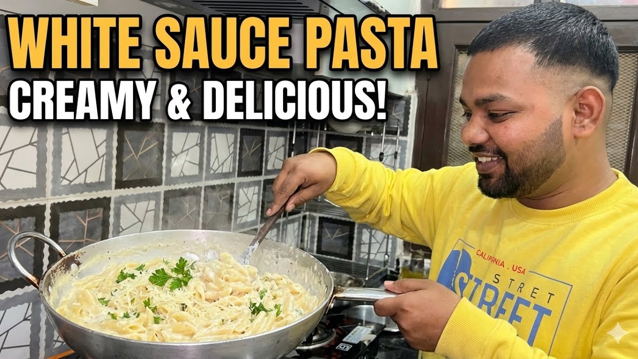 WHITE SAUCE PASTA👌