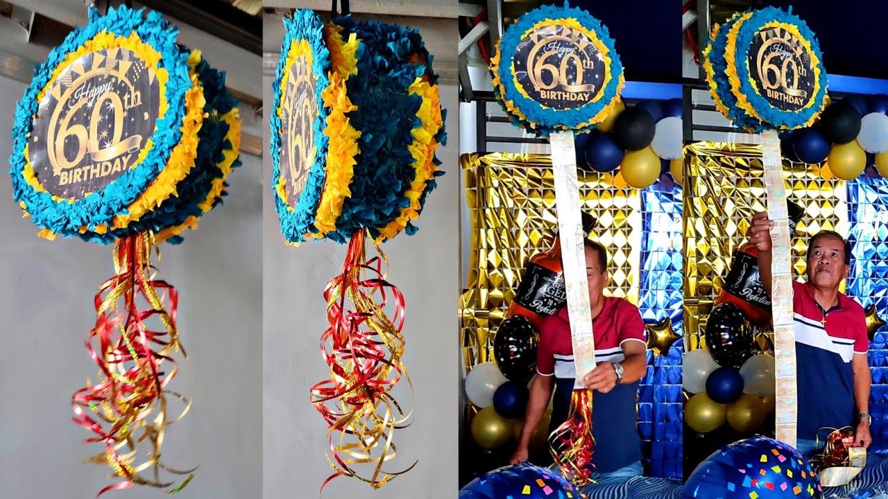 DIY PIÑATA PULLING MONEY