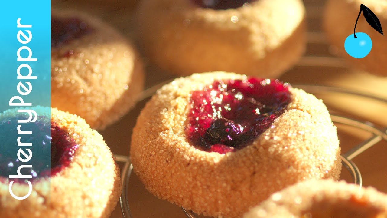 Cookies Amandes & Confiture 🍪 | Thumbprint Biscuits Végans avec CherryPepper 🍒