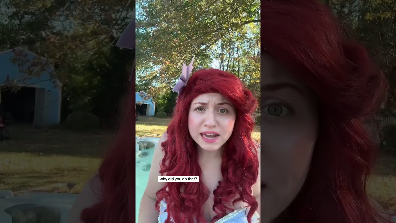 A Kid Pushed Ariel Into The Pool?!?! #mermaid #whatif #shorts
